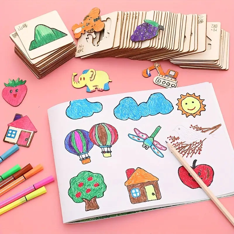 Kit Moldes Infantil Wood Craft® - Mega Promoção Hoje + Frete Grátis