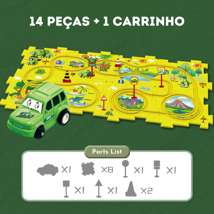 Rail Car - Conjunto De Pistas De Quebra-Cabeça - Frete Grátis Hoje